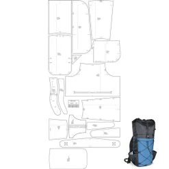 Ripstop By The Roll Mountain Flyer UL Backpack Template/Pattern Bundle - 40 L Bag Buff
