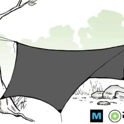 Ripstop By The Roll Pre-Cut HEX12 Ultralight Tarp Kit Tarps/Shelters