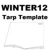 Ripstop By The Roll WINTER Tarp Template Tarps/Shelters